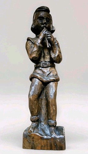 Holzfigur flötenspieler - ,