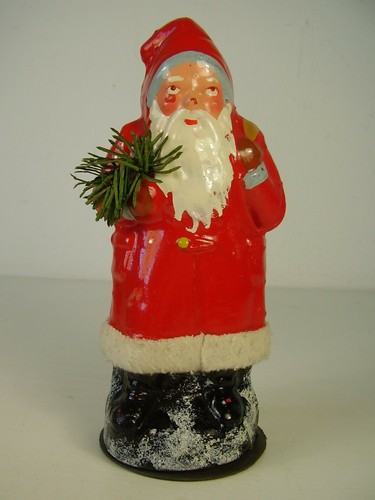 Antiker pappe weihnachtsmann - antiker,