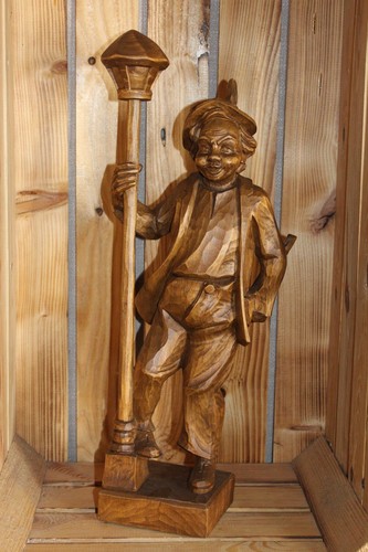 Antike holzfigur betrunken - antike, xl