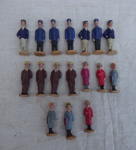 Alte eisenbahnfiguren mit - alte,