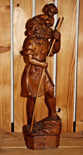 Antike geschnitzte holzfigur - geschnitzte,