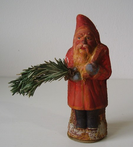 Antiker pappe weihnachtsmann - antiker,
