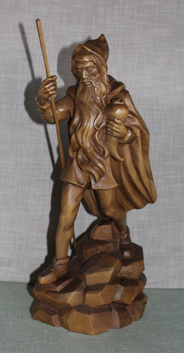 Antik geschnitzte holzfigur - geschnitzte,