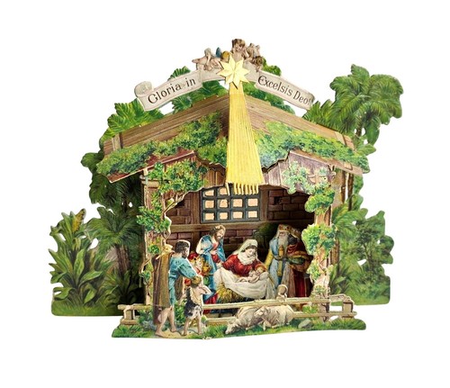 Antike weihnachtskrippe - antike, /