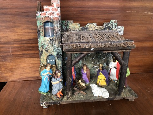 Antike weihnachtskrippe - antike, um